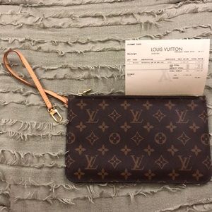 Authentic Louis Vuitton Neverfull GM Pouch